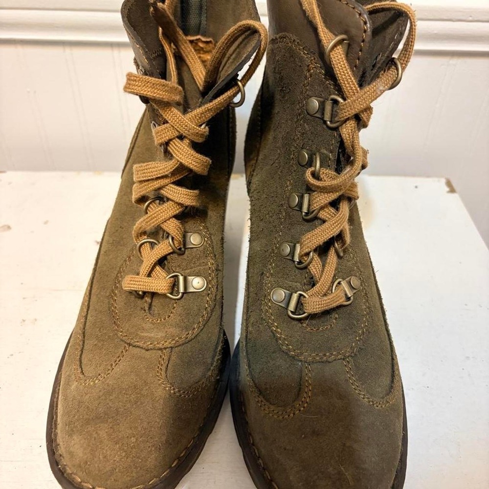 Born Cass Suede Lace Up Boots Prairiecore Grannycore Rustic Artisan Style sz 8.5